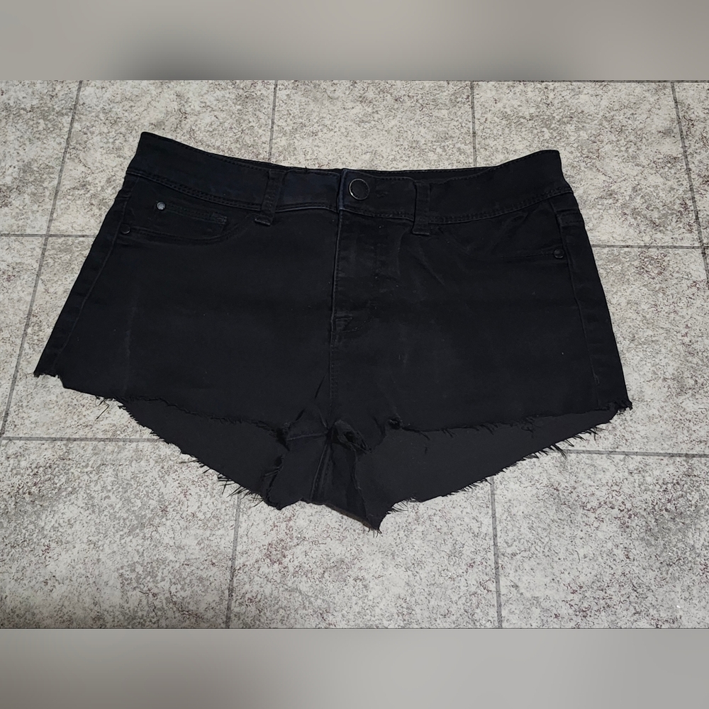 Jordache Women's Cut Black Jean Shorts